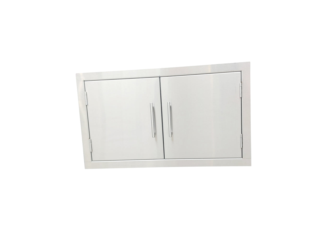 830mm Double Door Low Height Marine Grade 316 Stainless Steel Insertable BBQ Cabinet