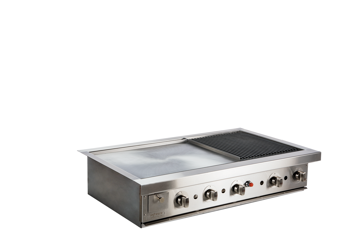 Infresco 985mm Gourmet Barbecue 5 burner Hotplate and Grill with Flat Lid