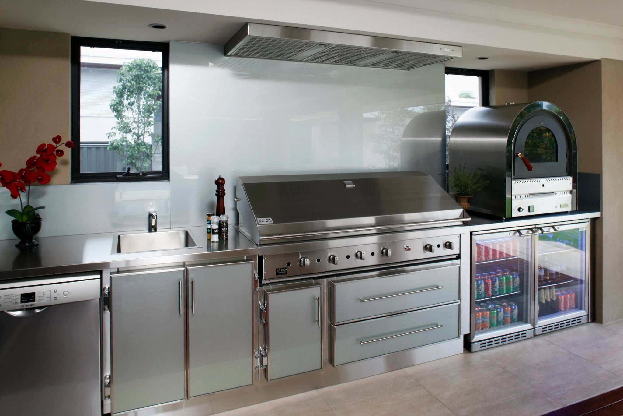 Infresco 1800mm Slim Line Top Exit Exhaust Hood – BBQsAustralia