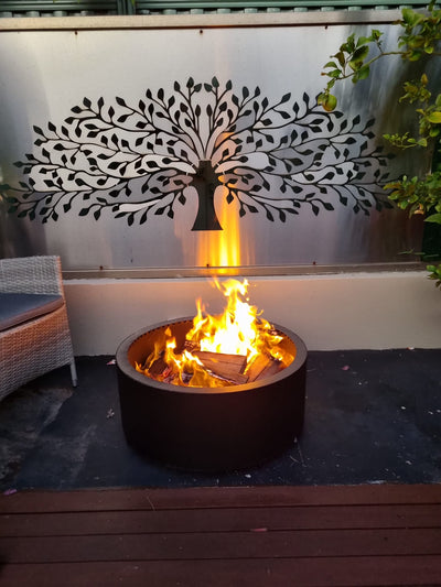 Smoke-less circular firepit