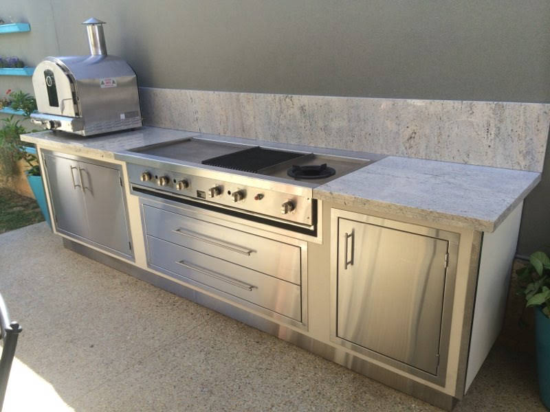 550mm Single Door Full Height Marine Grade 316 Stainless Steel