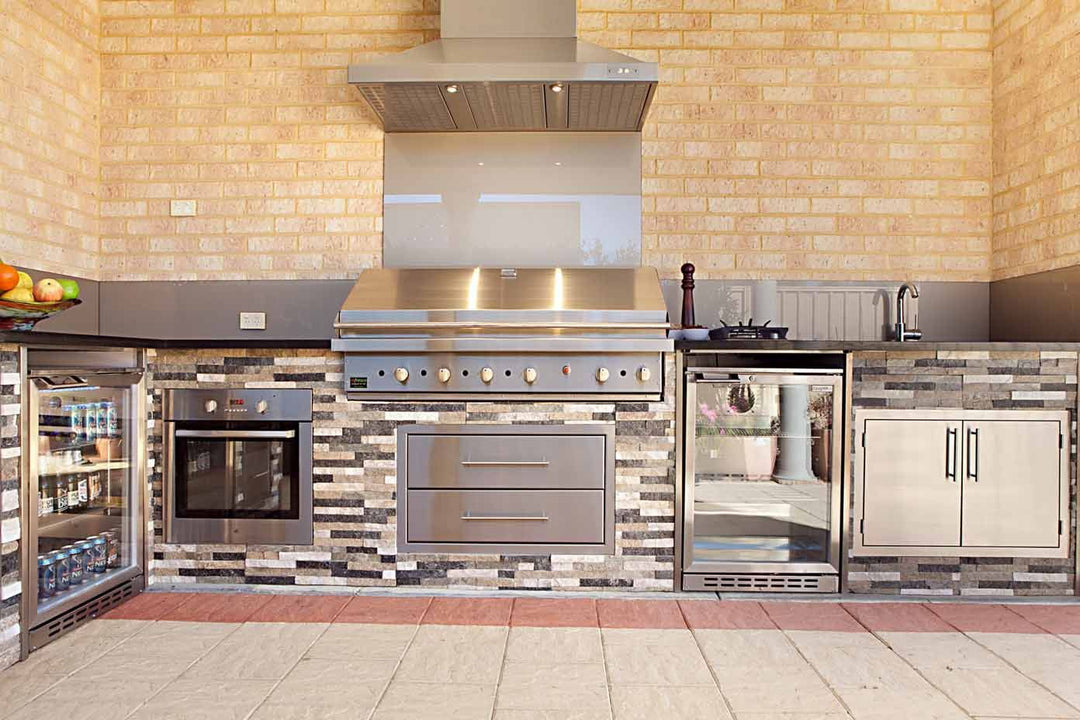 1030mm Double Doors Marine grade Stainless Steel Insertable BBQ