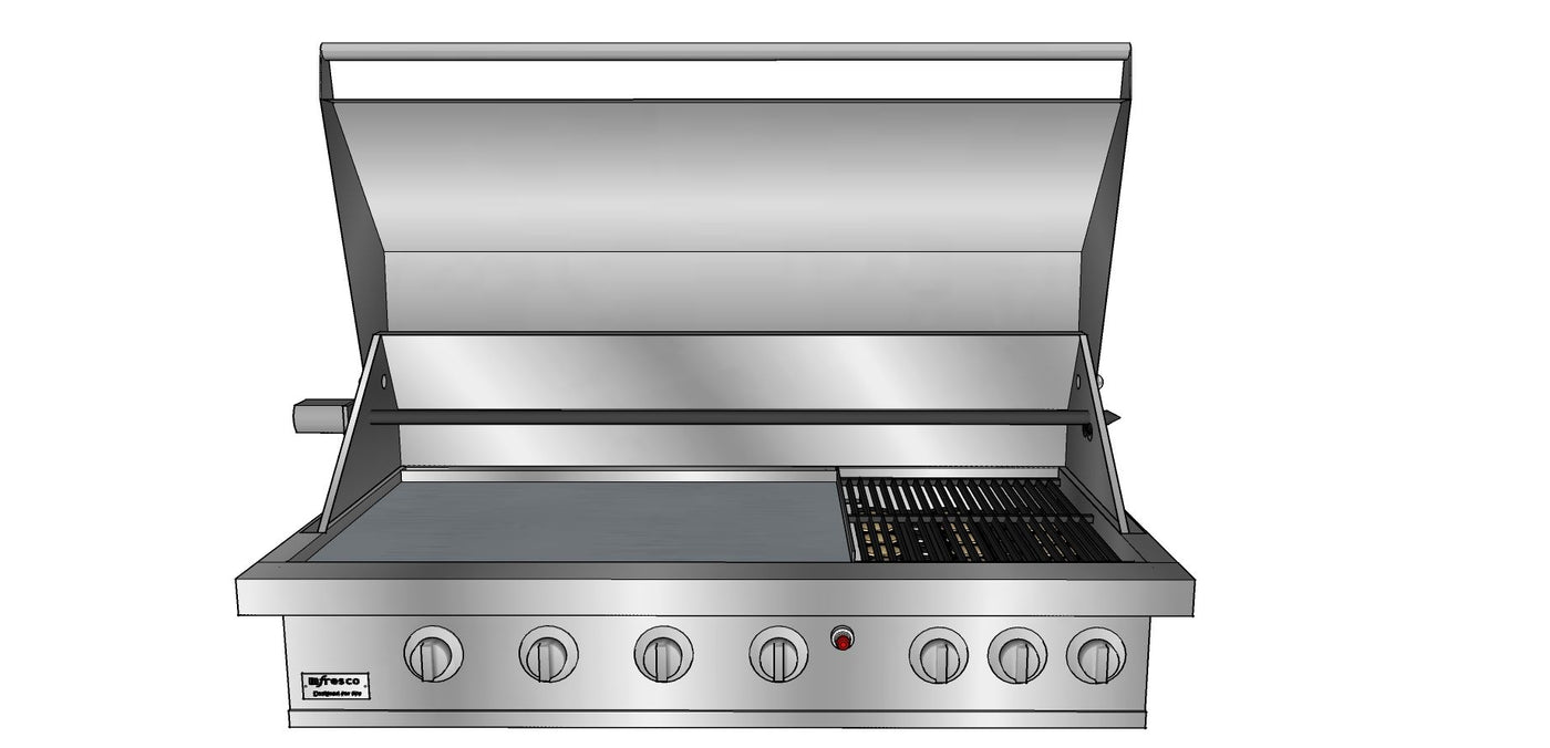 Infresco 1185mm Barbecue - 785mm Hotplate/ 400mm Grill with Roasting Hood